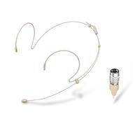 Haoin Microfono per cuffie a doppio orecchio con auricolari e microfono compatibile con sistema wireless AudioTechnica trasmettitore Bodypack con cavo da 12 m per parabrezza Hirose con spina a 4 pin