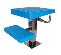 HAOJZE 1 Piattaforma Professionale for Tuffi in Acciaio Inossidabile - capacità 600 libbre, inclinazione 15°, Supporto a 2 gradini, Antiscivolo for Allenamento/Gare