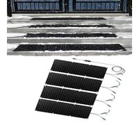 HAOJZE Tappetino for passerella Che scioglie la Neve - Tappetini da Esterno in Gomma Antiscivolo for la rimozione della Neve Invernale - con Cavo di Alimentazione(25.4x90cmx4Pcs)