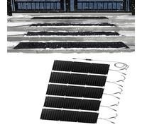 HAOJZE Tappetino for passerella Che scioglie la Neve - Tappetini da Esterno in Gomma Antiscivolo for la rimozione della Neve Invernale - con Cavo di Alimentazione(40x60cmx5Pcs)