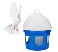 Haokaini Mangiatoia per Piccioni Grande capacità Alimentatore Automatico per Piccioni Uccelli Distributore di Acqua Waterer Pet Pappagallo Alimentatore d'Acqua Bevitore Piccione Fontana