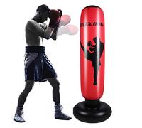 Haokaini Sacco da Boxe da Boxe Gonfiabile da 170 Cm Sacco da Boxe per Il Fitness Sacco da Boxe Antistress Sacco a Torre Bersaglio Borsa da Allenamento per Boxe per Bambini Bambini Adulti
