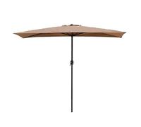 HAOKKV Ombrellone Da Balcone, Ombrellone Semi-rettangolare Da Giardino Con Manovella, Facile Da Aprire E Chiudere, Altezza 240 Cm(Khaki)