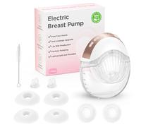 Haokoo Tiralatte Elettrico Indossabile Portatile - Tutto in Uno Tira Latte Neonati Elettrico con Anti-perdite, Senza BPA, Flangia da 17/19/21/24mm, 1 Pezzo