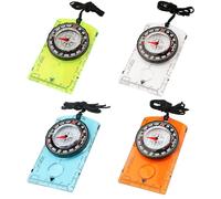 Haoledy 4 pezzi bussola per bambini, per esterni, mini bussola con incisione, attrezzatura per scout per bambini, bussola da marcia, per trekking, campeggio, escursionismo, ciclismo, avventura