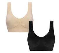 HAOLEI Abbigliamento Donna Saldi Reggiseno Sportivo Donna da 1/2/3/5 Confezione Reggiseni Sportivi da Yoga per Donna - Supporto Medio - Cotone Taglie Forti Comodo Reggiseno Regalo Festa della Mamma