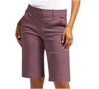 HAOLEI Bermuda Donna Cotone e Lino Estivi Palestra Shorts Sportivi Pantaloncini Elastico con Tasche Taglie Forti Pantaloni Corti Eleganti Larghi Running Pantaloncino Comodi Yoga Offerte Oggi 2025