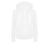 HAOLEI Felpa con Cappuccio e Zip da Donna Standard Hoodie Tinta Unita Felpe Primavera Autunno Hoodie Classico Felpa Outwear Tops a Maniche Lunghe Casual Pullover Y2K Streetwear (Multicolore,S-XXL)