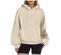 HAOLEI Felpa Donna con Cappuccio Elegante Felpa Oversize Maniche a Lanterna Maglione Inverno Sport Maglie Primaverili Donna Felpa con Cappuccio Super Soft Touch Loungewear da Donna 2024 Offerte