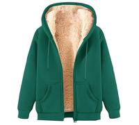 HAOLEI Giacca in Pile con Cappuccio da Donna - Autunno Inverno Primavera Sci Montagna Unisex - Manica Lunga Felpa con Cappuccio Pelliccia Morbido Comfort Pelliccia Offerte Ultimo 2024 Offerte Lampo