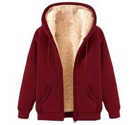 HAOLEI Giacca Pile Donna Fine Fleece Warm con Zip - Autunno Inverno Primavera Sci Montagna Unisex - Manica Lunga Felpa con Cappuccio Pelliccia Morbido Comfort Donna Outdoor Offerte Ultimo Minuto 2024