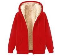 HAOLEI Giacca Pile Donna Fine Fleece Warm con Zip - Autunno Inverno Primavera Sci Montagna Unisex - Manica Lunga Felpa con Cappuccio Pelliccia Morbido Comfort Outdoor 2024 Offerte Abbigliamento Donna