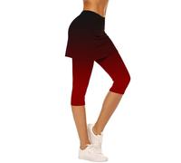 HAOLEI Offerte Leggins Sportivi Donna Leggings da Donna con Gonna per Yoga per Corsa Allenamento Sportiva Gonna da Tennis Attillata Tinta Unita Pantaloni Yoga Danza Fitness Casual