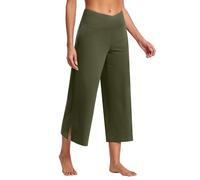HAOLEI Pantaloni 3/4 da Donna in Cotone Pantaloni Sportivi Donna a Vita Alta con Tasche Pantaloni Jogger Leggeri con Coulisse per Jogging Fitness Sport Yoga per Il Tempo Libero