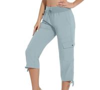 HAOLEI Pantaloni da Allenamento 3/4 Capri da Donna, Bermuda Sportivi, Pantaloncino da Jogging Regalo per la Festa della Mamma