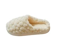 HAOLEI Pantofole Donna Invernali Chiuse Ciabatte Calde Chiuse Peluche with Memory Foam Pelose Eleganti Comode Morbide Antiscivolo Unisex Eleganti Adatte per Interno ed Esterno