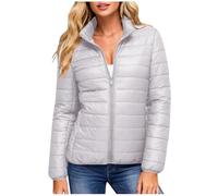 HAOLEI Piumini Leggeri Donna Invernali Cappotto Invernale Ripiegabile Caldo Giubbotto Trapuntata Corto Antivento Giacca con Cappuccio Parka Cappotto Piumino 100 Grammi Imbottito con Tasche e Coulisse