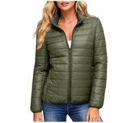 HAOLEI Piumino Donna 100 Grammi Piumino Invernale da Donna Addensato con Cappuccio Staccabile Piumini Corto con Cerniera Giubbotto Corto Slim Fit Elegante per Tempo Libero o Trekking