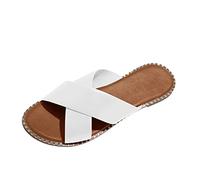 HAOLEI Sandali Donna Comode Piatto, Sandali Donna Bohemia Pantofole Bassi Comode Sandali Piatti Infradito da Spiaggia Ciabatte Antiscivolo Punta Aperta Scarpe Piatti da Donna Morbidi per L'estate