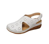 HAOLEI Sandali Donna Estive Eleganti Sabot Chiuse Davanti Sandali Casual Vintage Chiusi Gomma Ciabatte Camminare Bassi Comodi Zeppe Pantofole Sportivo Slippers Piscina per Spiaggia Vacanze