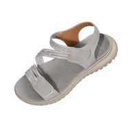 HAOLEI Sandali Ortopedici Donna Sandalo con Supporto Arco Plantare Comode e Regolabili Piatto Sandali Scarpe Estivi da Spiaggia Antiscivolo Sportivo Lavabili Morbida Scarpe da Trekking Traspirante