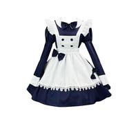 HAOLEI Set Costume da Cameriera Costume Elegante Vestito da Cameriera Pizzo Mini Abito Hot Uniforme Maid Dress Cosplay Babydoll Completo da Fiesta Roleplay Outfits Uniforme Francese Costumi