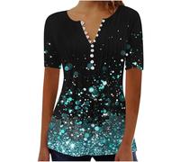 HAOLEI T Shirt Donna Manica Corta Bianca Cotone Maglietta Manica Corta Casual Girocollo Stampa Estiva Base Tee Bluse Primavera Donna Leggero Classico Estate T Shirt per Feste 2025 Offerta Lampo