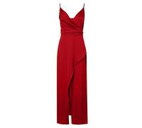 HAOLEI Vestito Donna Elegante Cerimonia Vestito a Lungo Abito da Festa Senza Maniche Abito da Cocktail Glitter con Spacco Scollo a V Abiti da Ballo Abito Maxi Abito Aderente Tubino Offerte Lampo