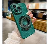 HAONANDE Magnetica Glitter Cover Per Honor 200 Smart/Honor X7C, Custodia Bling Brillantini Carino Scintillante per Donne e Ragazze, Trasparente Case con Supporto ad anello Verde