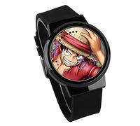Haonb Orologi Da Polso Touch Screen LED Anime One Piece Circostante Orologio Elettronico Luminoso Impermeabile Creativo Per Mappare Il Nero Personalizzato