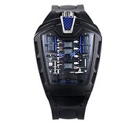 Haonb Orologi Uomo Gli Uomini Di Tendenza Personalita 'Nastro Adesivo Per Lo Sport - Silicio Di Quarzo. Cercando Di Blu E Di Superficie