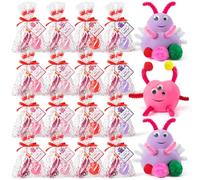 Haooryx Kit per San Valentino all'aria, 16 confezioni da 16 simpatici mostri dell'amore fai da te, magneti, ornamento artistico, con sacchetto regalo per scambio scolastico, premio per studenti, San