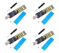 Haopeuk 4X NVME Adattatore USB .2 NVME SSD Un USB 3.1 Adattatore 10 Gbps USB3.1 Gen 2 per M2 NVMe 2230 2242 2260 2280 SSD