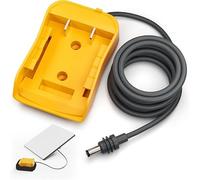 HAOQUOOU Adattatore batteria per batteria DeWalt da 20 V, cavo convertitore di alimentazione CC per accessori della serie Starlink, cavo di ricarica da 9 m per satellite Starlink (giallo)