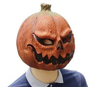 HAORONG - Maschera per Halloween in lattice con testa di zucca