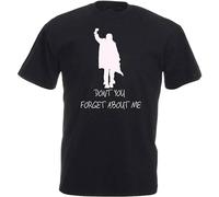 Haoshi The Breakfast Club Simple Minds Don't You Forget About Me 80S Movie Unisex 100% Cotton Short-Sleeve T-Shirts Black S
