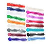 Haosie Ortodonzia Gomma Elastica, 40 Pezzi Multicolore Elastici Ortodontici, Elastici Ortodontici, Accessori Ortodontici