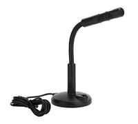 HAOSUIAI Microfono USB con tubo regolabile, microfono per computer per PC portatile, design pickup omnidirezionale a 360 gradi con disattivazione audio, microfono USB plug and play per