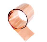 HAOTAISH La Lamina di Rame Viene Utilizzata per L'artigianato Fai-da-Te Nell'industria dei Macchinari, con Una Lunghezza di 1 m,0.09×10mm