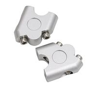 HAOTE Kit Rialzo Manubrio Moto 7/8 "22mm Riser Manubrio per Yamaha 250 per MT07 per MT09 FZ6 XJ6 XJR1300 Aumenta Manubrio Altezza 30mm Rialzo Manubrio Moto (Color : A-Silver)