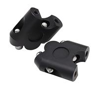 HAOTE Kit Rialzo Manubrio Moto 7/8 "22mm Riser Manubrio per Yamaha 250 per MT07 per MT09 FZ6 XJ6 XJR1300 Aumenta Manubrio Altezza 30mm Rialzo Manubrio Moto (Color : B-Black)