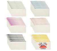 HAOTIAN-X 30 sacchetti in tela con chiusura lampo fai da te, per trucchi, per trucchi, per trucchi, per fai da te, viaggi, conservazione, astuccio per matite, beige, nero, Beauty case