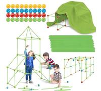 Haoutdory 122 Pezzi Kids Fort Building Kit Con Tenda,Kit Costruzioni Fortezza Per Bambini,Diy KIT Di Costruzione Per Bambini,Creative Forts Giocattolo Per3 4 5 6 7 8 9+ Anni Ragazzi Ragazze