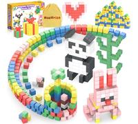HaoVrisn Costruzioni Magnetiche per Bambini, 108 Pezzi Blocchi Magneti Bambini, Giocattoli Educativo Montessori Cubi Magnetici - Regalo Bambino e Bambina 3-9 Anni (2.5CM*2.5CM)