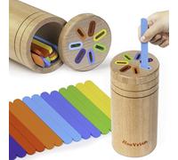 HaoVrisn Giocattoli Montessori da Impilare e Ordinare 1 2 3 Anni, Giochi Bambini 1 2 3 Anni, Montessori 1-3 Anni, Giochi di Selezione di Forme e Colori Regali di Compleanno