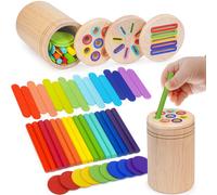 HaoVrisn Giochi Bambini 1 2 3 Anni 3 in 1 Giochi Montessori 1 2 3 4 Anni Legno