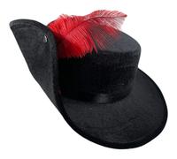 Haowul Cappello Fedora Uomo Anni '20 Cappello Trilby Gangster Nero Anni '20 Manhattan Derby Jazz cap per Cappello con Piume di Struzzo