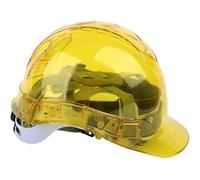 Haowul Casco di Sicurezza Industriale Trasparente, Elmetti Costruzione, Elmetto Protettivo per Lavoratori Elmetto Lavoro per Esterni, per Silvicoltura, Costruttori E Industriali