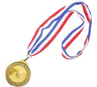 Haowul Medaglie di Pallacanestro per Bambini Adulti Medaglie Premio d'oro Medaglie di Partecipazione per Competizioni Sportive di Squadra Giochi Feste Bomboniere, Nastro a Strisce Rosse Bianche