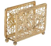 Haowul Portatovaglioli in Metallo Supporto per Tovaglioli Tavolo Rustico Design Verticale Dorato per Tavolo Pranzo del Ristorante 'Hotel